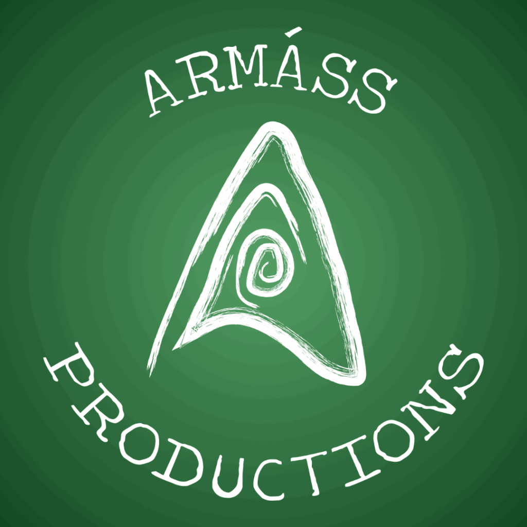 Logotipo de estudio de cine de animación 3D "Armáss Productions"