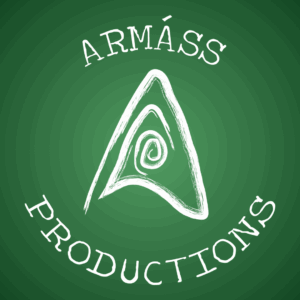 Logotipo de estudio de cine de animación 3D "Armáss Productions"